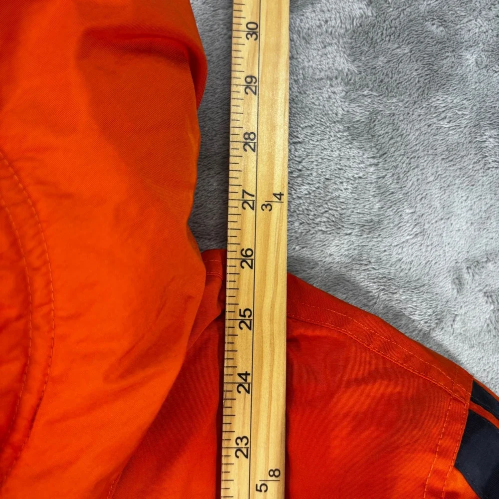 Nike Puffer Jacket Kids XL 18-20 Orange Black Good Hooded Fleece Lined Outerwear
